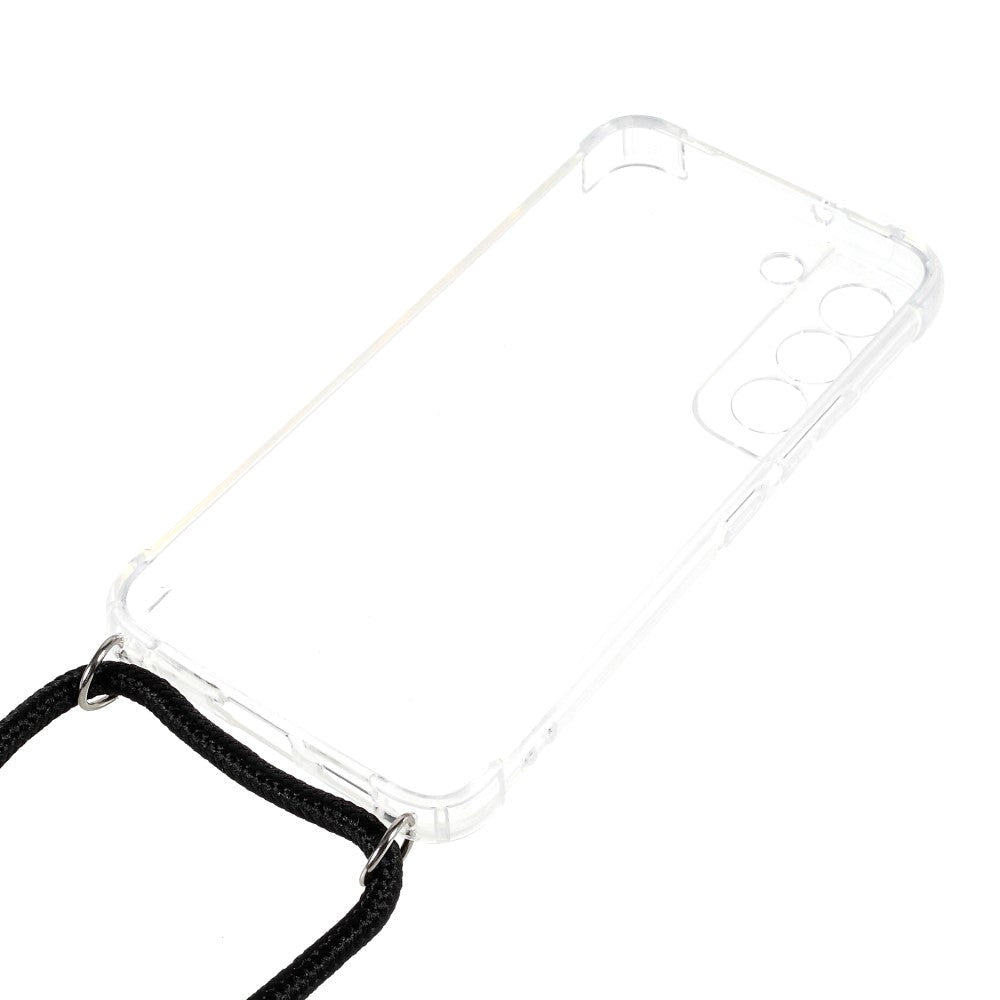 Samsung Galaxy S22 Fleksibelt Plastik Cover m. Snor / Strop - Gennemsigtig