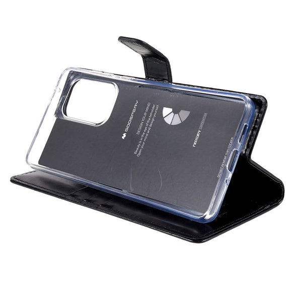 Samsung Galaxy A73 (5G) GOOSPERY Blue Moon Læder Cover m. Pung - Sort