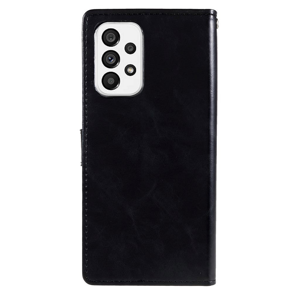 Samsung Galaxy A73 (5G) GOOSPERY Blue Moon Læder Cover m. Pung - Sort