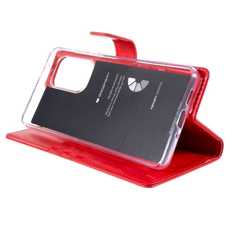 Samsung Galaxy A73 (5G) GOOSPERY Blue Moon Læder Cover m. Pung - Rød