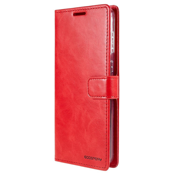 Samsung Galaxy A73 (5G) GOOSPERY Blue Moon Læder Cover m. Pung - Rød