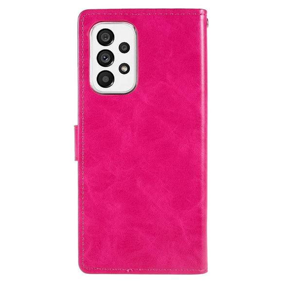 Samsung Galaxy A73 (5G) GOOSPERY Blue Moon Læder Cover m. Pung - Lyserød
