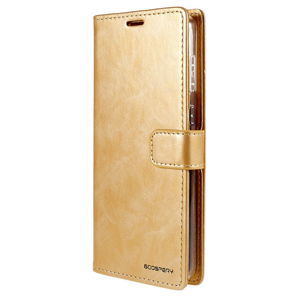 Samsung Galaxy A73 (5G) GOOSPERY Blue Moon Læder Cover m. Pung - Guld