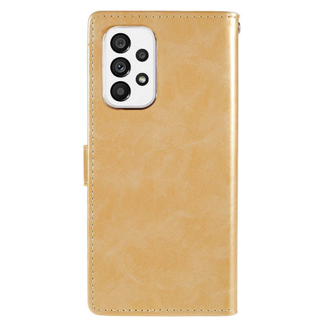 Samsung Galaxy A73 (5G) GOOSPERY Blue Moon Læder Cover m. Pung - Guld