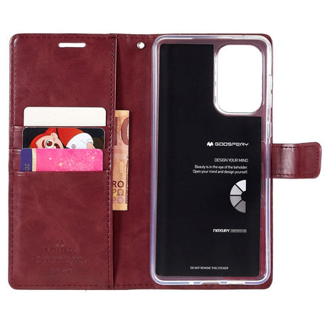 Samsung Galaxy A73 (5G) GOOSPERY Blue Moon Læder Cover m. Pung - Brun