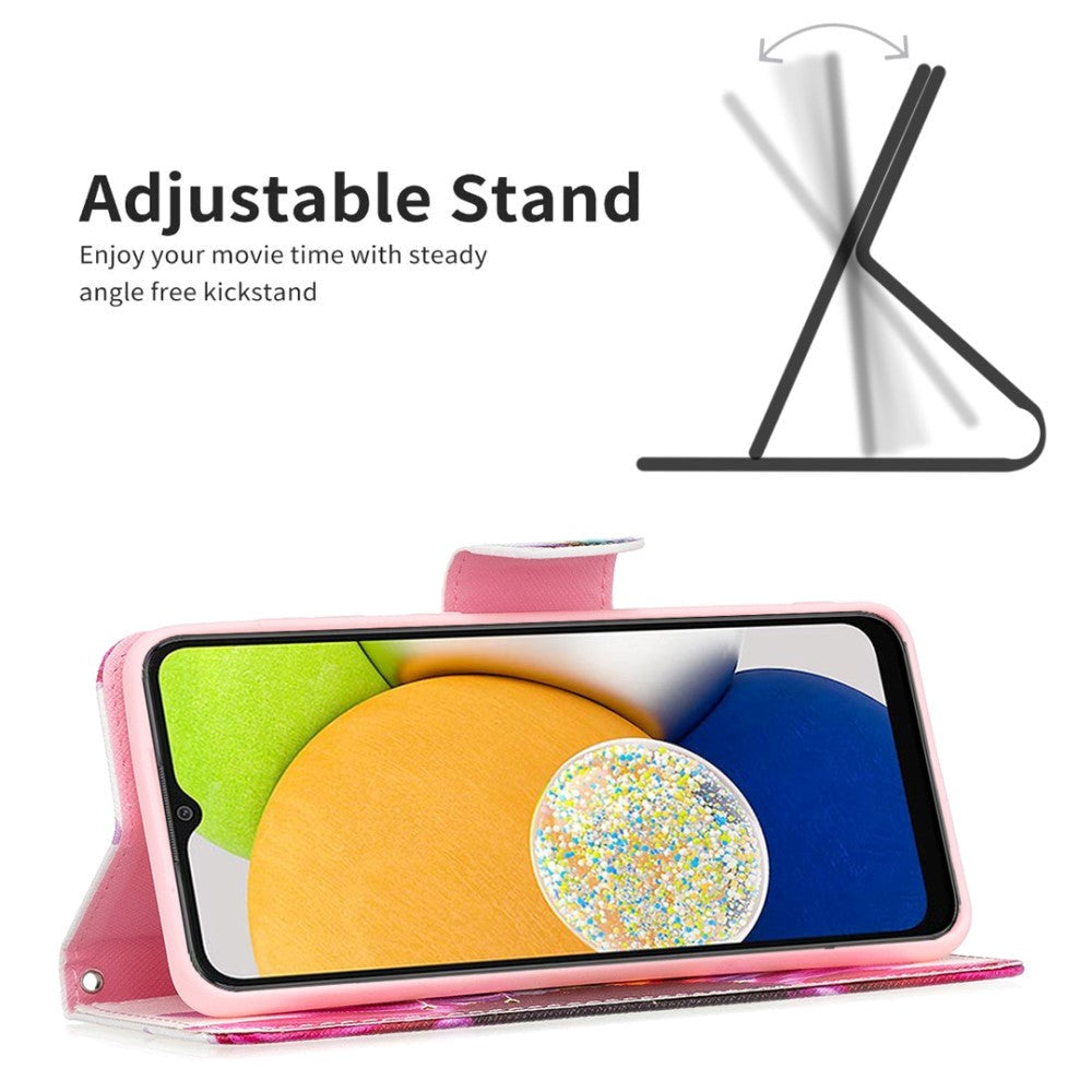 Samsung Galaxy A03 Læder Cover m. Pung - Solsikke