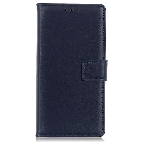 Samsung Galaxy M33 Læder Cover m. Pung & Kickstand - Blå