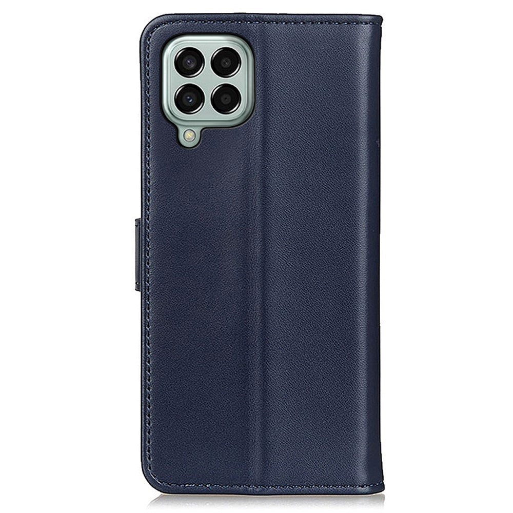 Samsung Galaxy M33 Læder Cover m. Pung & Kickstand - Blå