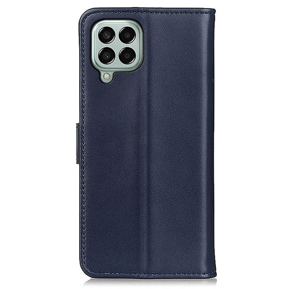 Samsung Galaxy M33 Læder Cover m. Pung & Kickstand - Blå