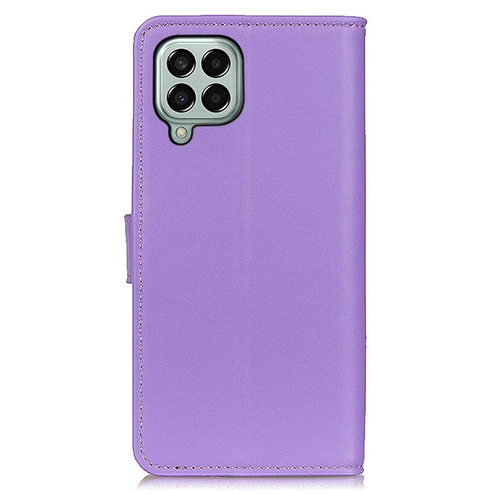 Samsung Galaxy M33 Læder Cover m. Pung & Kickstand - Lilla