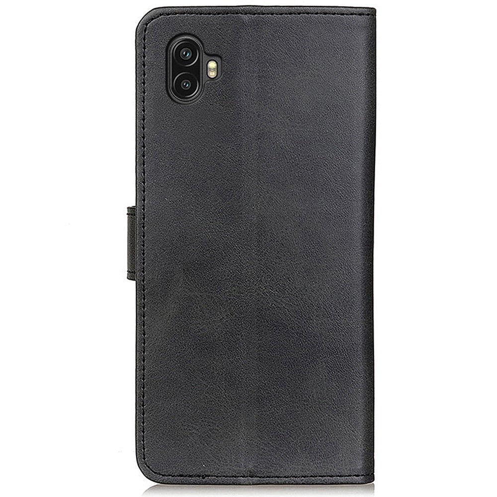 Samsung Galaxy Xcover 6 Pro Læder Cover m. Pung - Sort