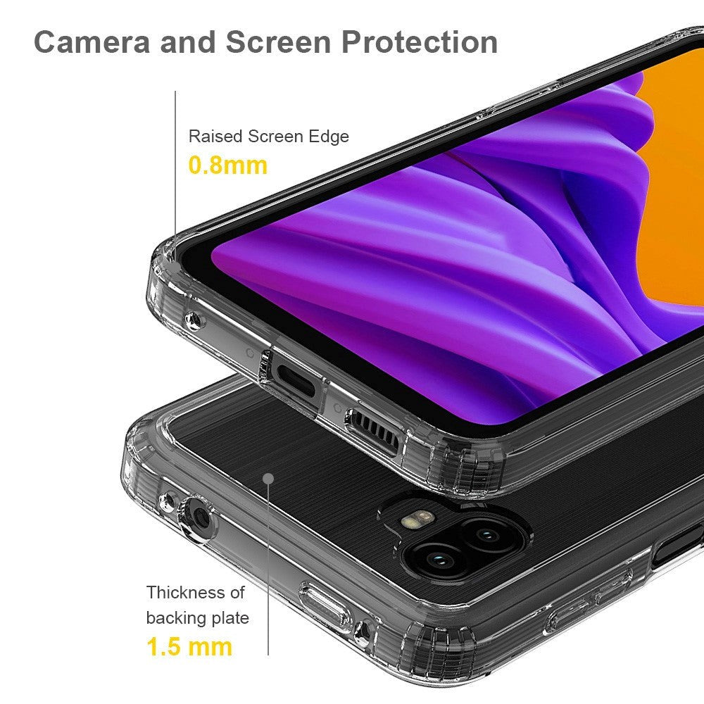 Samsung Galaxy Xcover 6 Pro Acrylic Hybrid Bumper Cover - Gennemsigtig