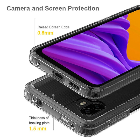 Samsung Galaxy Xcover 6 Pro Acrylic Hybrid Bumper Cover - Gennemsigtig