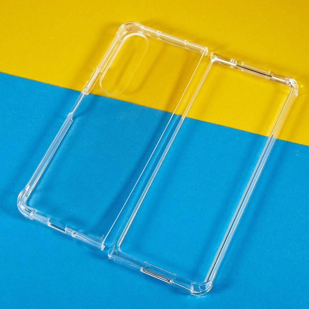 EIDERWOOD Samsung Galaxy Z Fold3 (5G) Plastik Cover m. Stødabsorberende Hjørner - Gennemsigtig