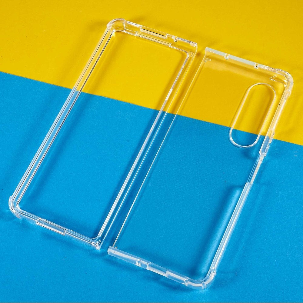 EIDERWOOD Samsung Galaxy Z Fold3 (5G) Plastik Cover m. Stødabsorberende Hjørner - Gennemsigtig