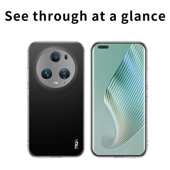 Honor Magic5 Pro MOFI Fleksibelt Plastik Cover - Gennemsigtig