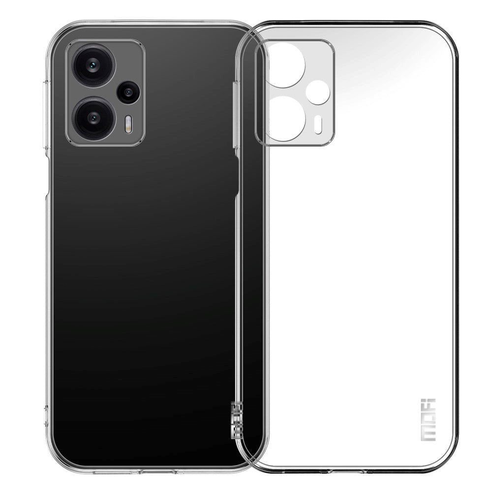 Xiaomi Poco F5 MOFI Fleksibelt Plastik Cover - Gennemsigtig