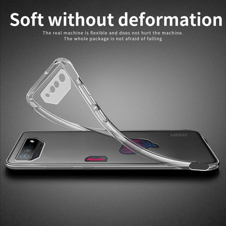 Asus Rog Phone 7 MOFI Fleksibelt Plastik Cover - Gennemsigtig