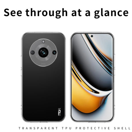 EIDERWOOD Realme 11 Pro+ 5G / 11 Pro 5G MOFI Fleksibelt Plastik Cover - Gennemsigtig