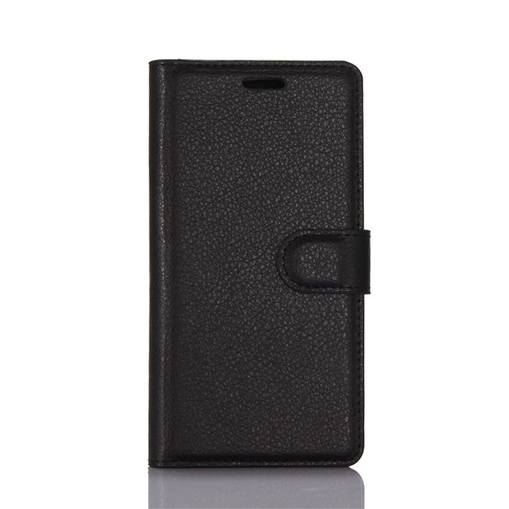 Samsung Galaxy S8 Soft Pouch Læder Etui m. Pung Sort