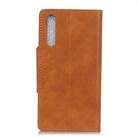 Sony Xperia L4 Retro Læder Cover m. Pung - Brun