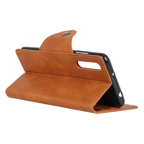 Sony Xperia L4 Retro Læder Cover m. Pung - Brun