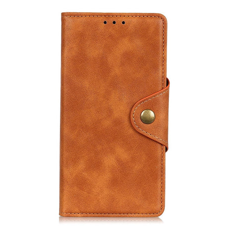 Sony Xperia L4 Retro Læder Cover m. Pung - Brun