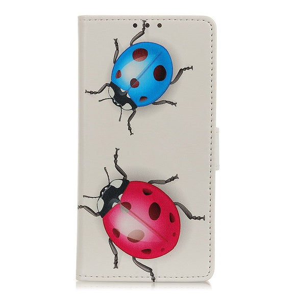 Sony Xperia L4 Læder Cover m. Pung Mariehøne