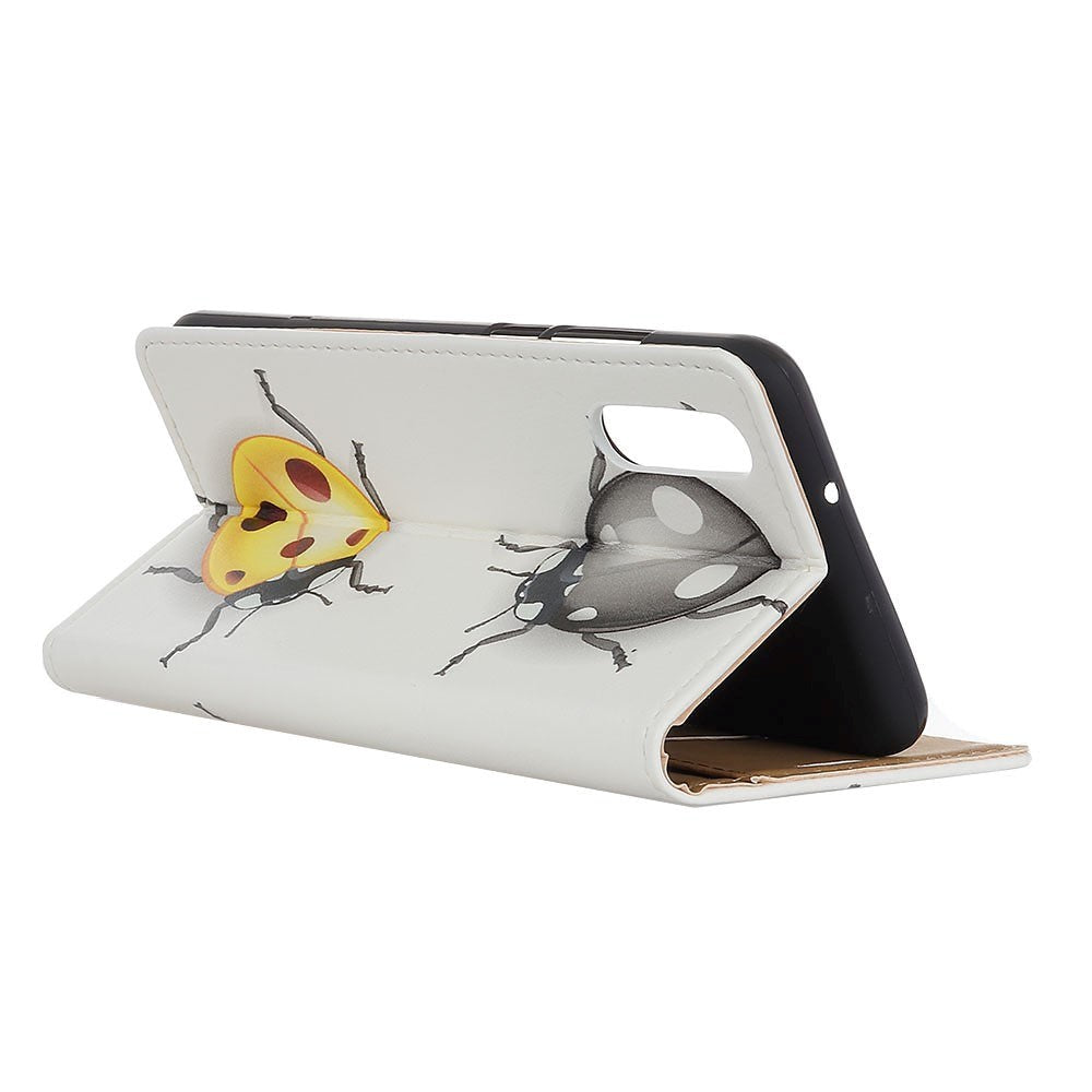 Sony Xperia L4 Læder Cover m. Pung Mariehøne