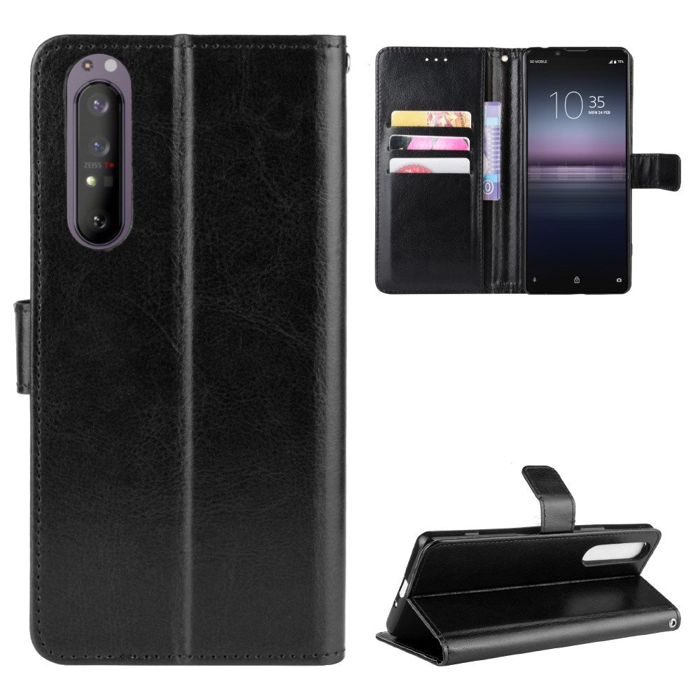 EIDERWOOD Sony Xperia 5 II Læder Cover m. Pung & Strop - Sort
