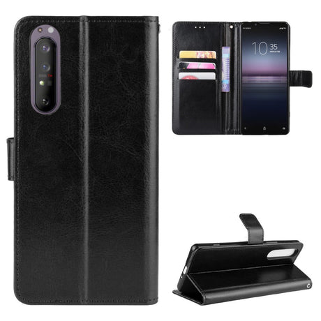 EIDERWOOD Sony Xperia 5 II Læder Cover m. Pung & Strop - Sort