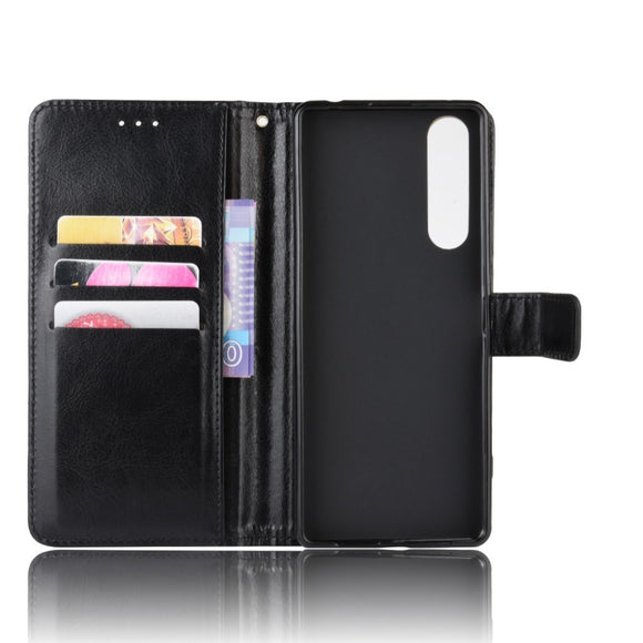 EIDERWOOD Sony Xperia 5 II Læder Cover m. Pung & Strop - Sort