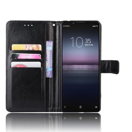 EIDERWOOD Sony Xperia 5 II Læder Cover m. Pung & Strop - Sort