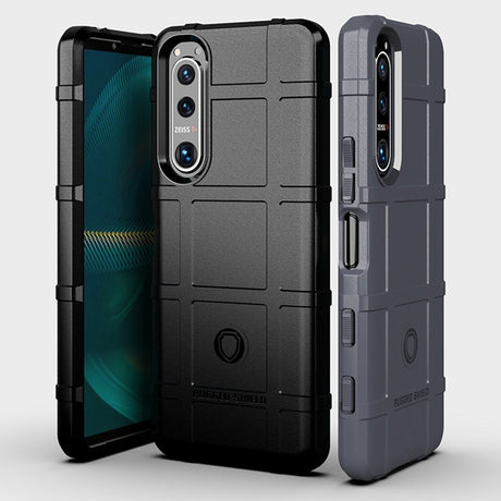 EIDERWOOD Sony Xperia 5 III Rugged Shield Series Håndværker Cover - Sort