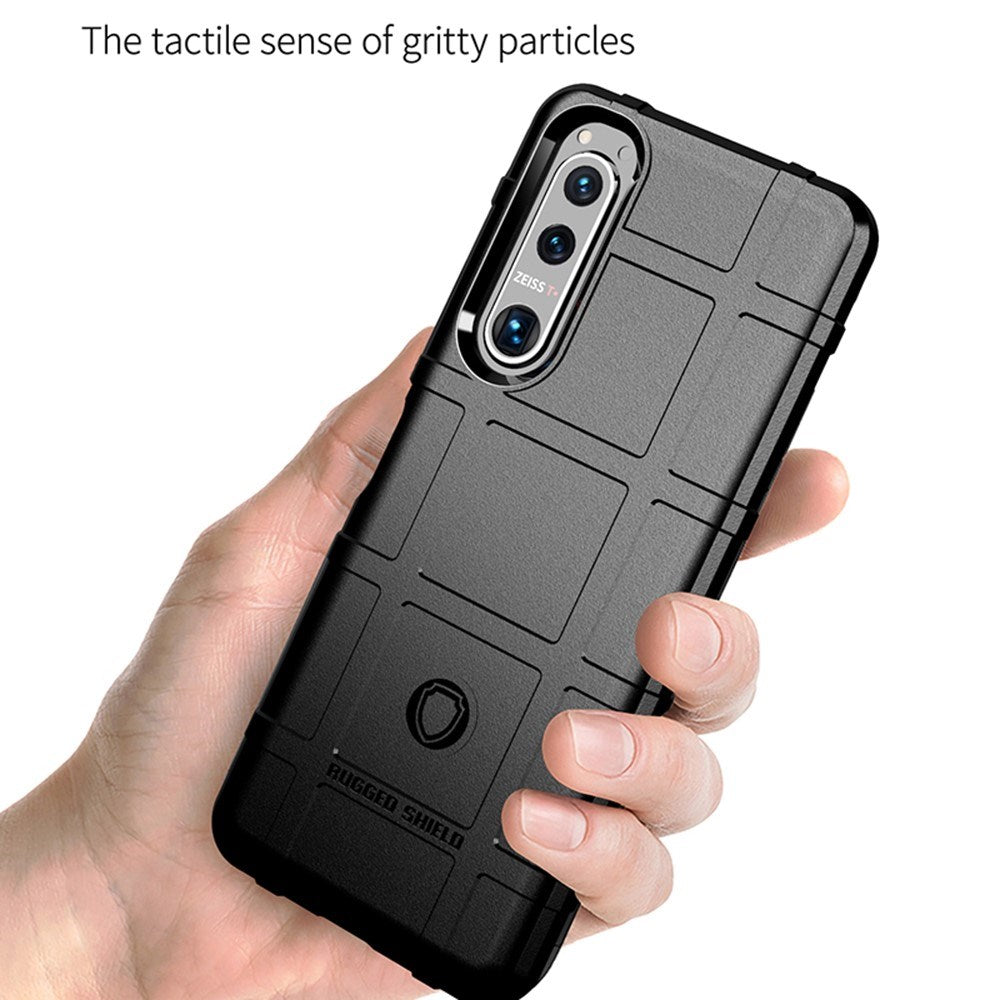 EIDERWOOD Sony Xperia 5 III Rugged Shield Series Håndværker Cover - Sort