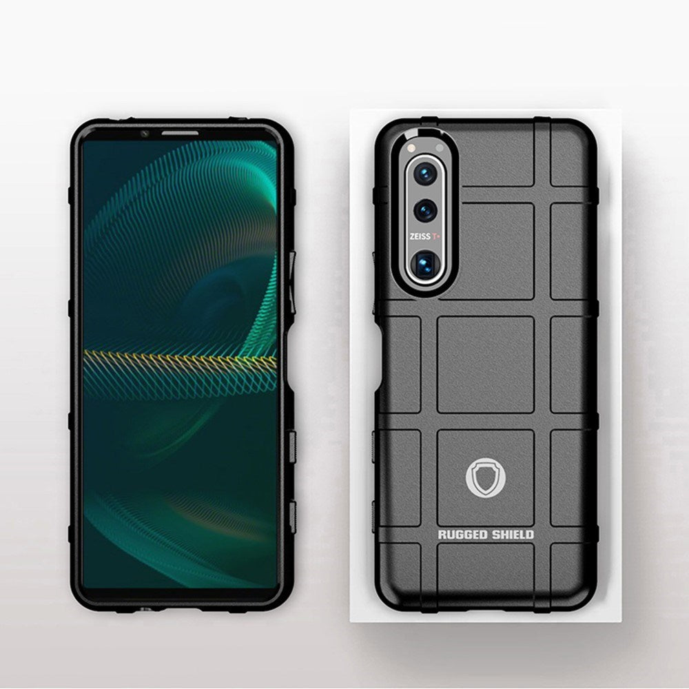 EIDERWOOD Sony Xperia 5 III Rugged Shield Series Håndværker Cover - Sort