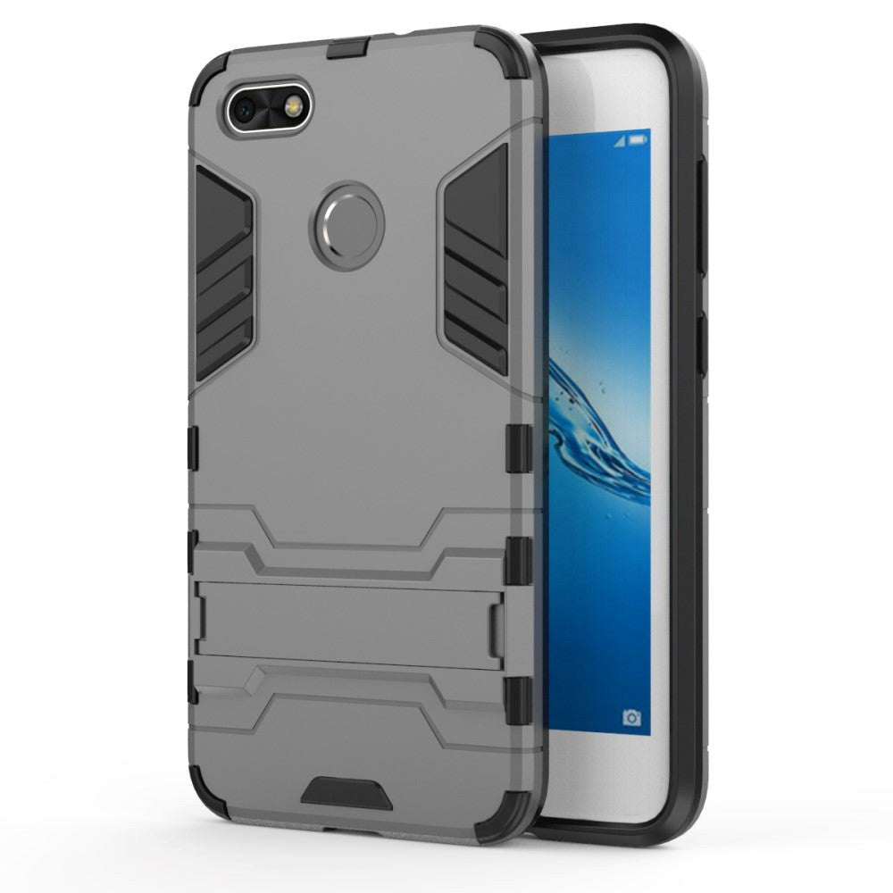 Huawei P9 Lite Mini Håndværker Cover m. Fod Grå