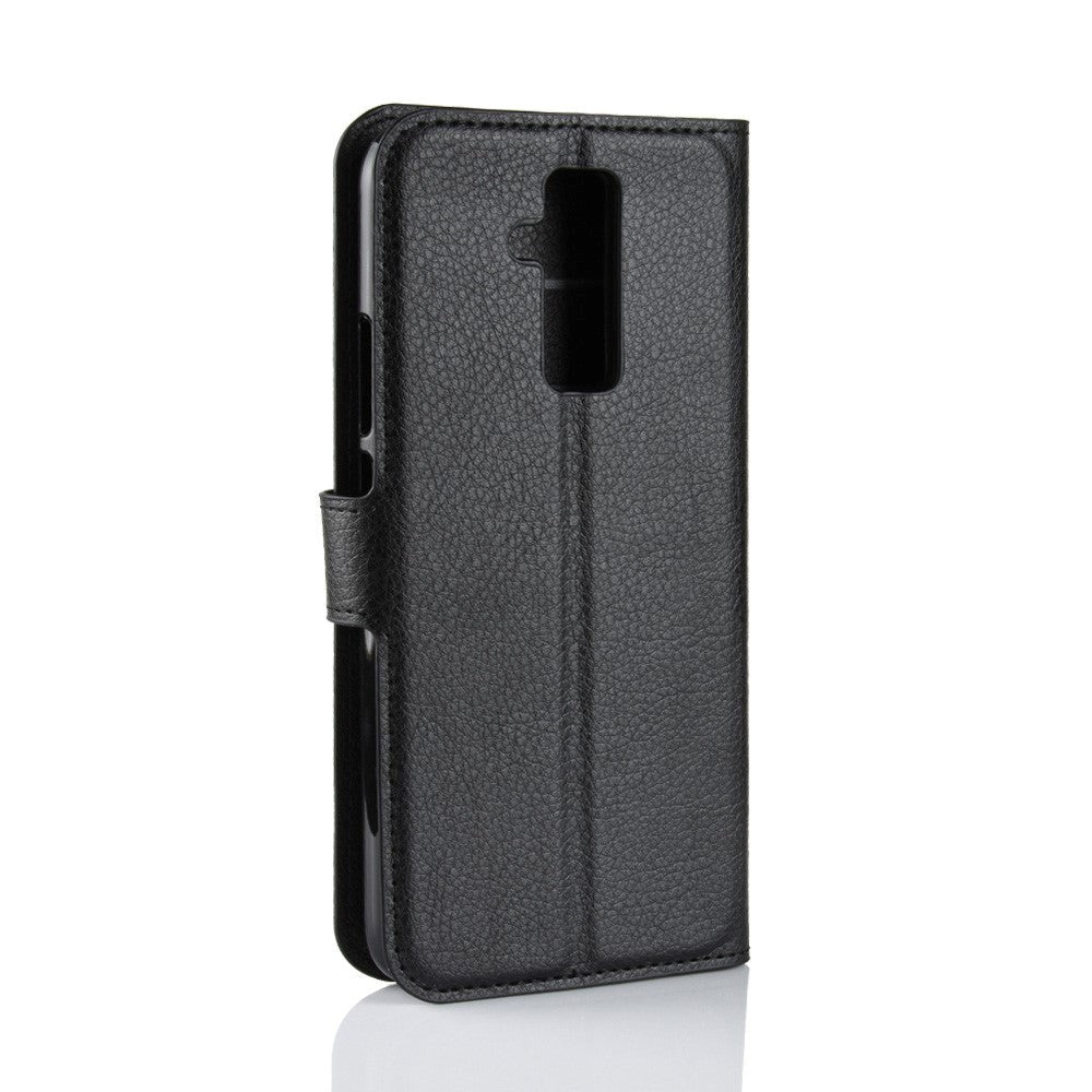 Huawei Mate 20 Lite Litchi Texture Leather Stand Cover m. Pung Sort