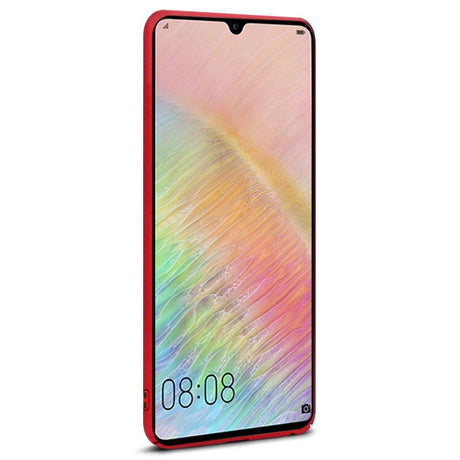 Huawei Mate 20 X IMAK Plastik Cover + Beskyttelsesfilm Rød