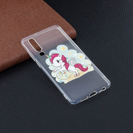 Huawei P30 Fleksibelt Plastik Cover - Unicorn