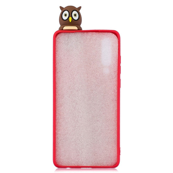 Huawei P30 Fleksibelt Plastik Cover 3D Ugle