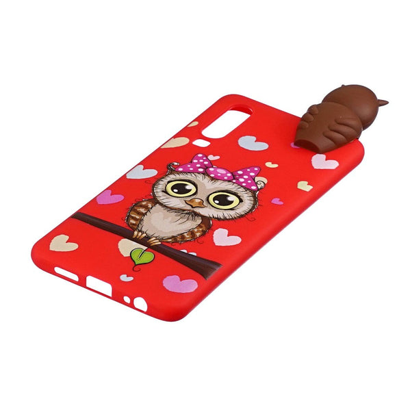Huawei P30 Fleksibelt Plastik Cover 3D Ugle