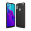 Huawei Y6 / Y6s (2019) Brushed Carbon Fibre TPU Plast Cover Sort