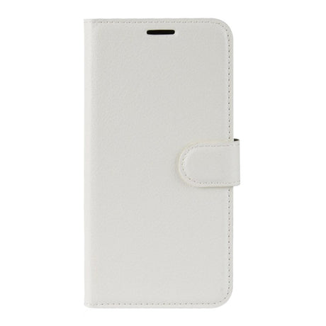 Huawei Y5 (2019) Litchi Læder Flip Cover m. Pung - Hvid