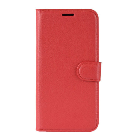 Huawei Y5 (2019) Litchi Læder Flip Cover m. Pung - Rød