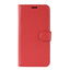 Huawei Y5 (2019) Litchi Læder Flip Cover m. Pung - Rød