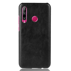 Honor 20 Lite Litchi Tekstur Plastik Cover - Sort