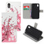Huawei Y5 (2019) Flip Cover m. Lyserøde Blomster