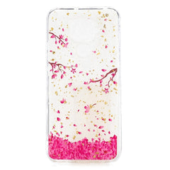 Huawei Mate 30 Lite Fleksibelt Cover Blomsterblade Sværm Gennemsigtig