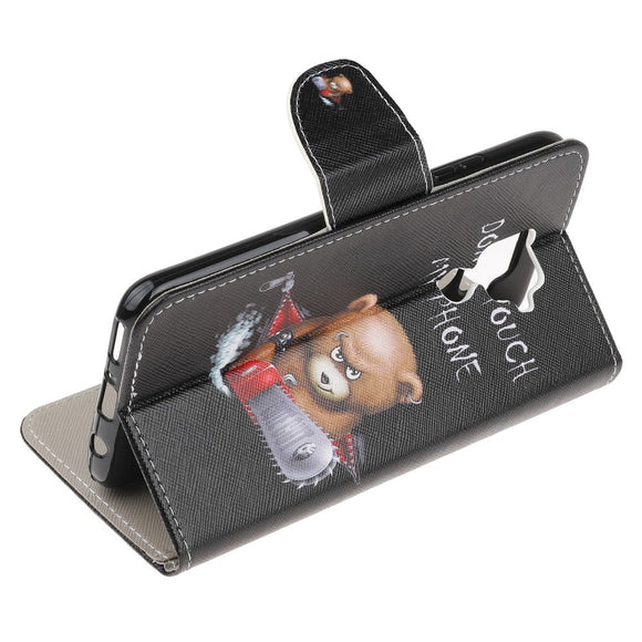 Huawei Mate 30 Lite Læder Cover m. Pung - Tough Bear